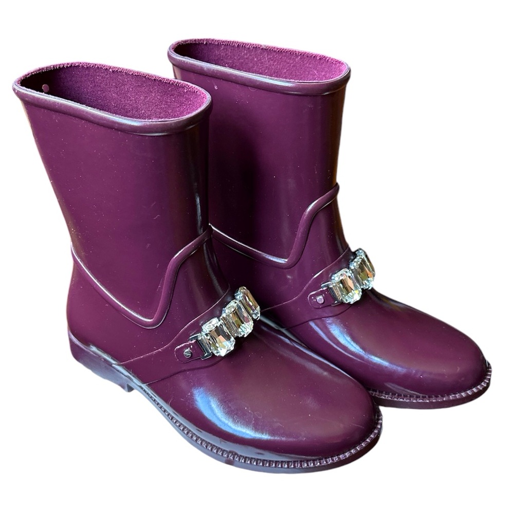 Michael Kors Plum Rain Boots